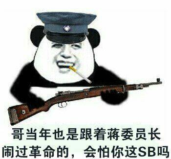 哥当年也是跟着蒋委员长闹过革命的会怕你个SB吗表情图片:暴走漫画