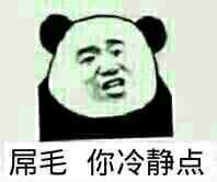 屌毛你冷静点表情图片:暴走漫画