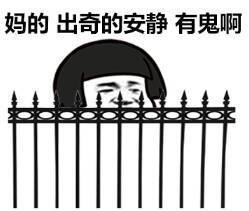 妈的出奇的安静 有鬼啊表情图片:暴走漫画