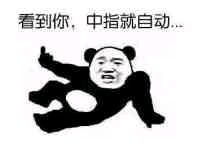 看到你，中指就自动表情图片:暴走漫画