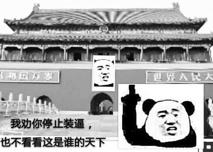 我劝你停止装逼，你看看这是谁的天下表情图片:暴走漫画