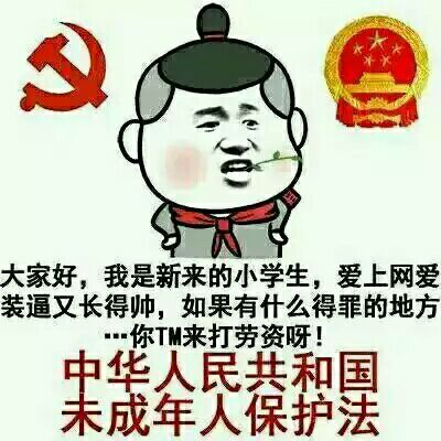 中华人民共和国未成年人保护法表情图片:暴走漫画