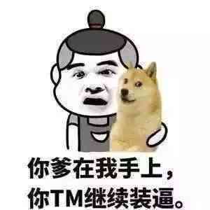 你爹在我手上 你TM的继续装逼表情图片:暴走漫画