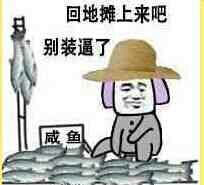 咸鱼 不要再装逼了 回地摊上来表情图片:暴走漫画,金馆长