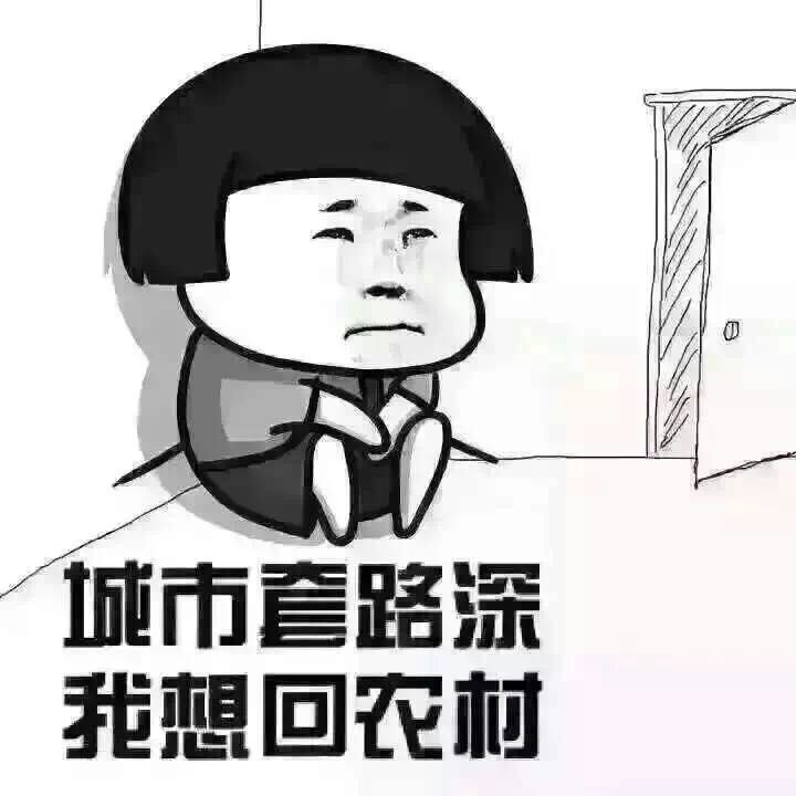 城市套路深   我想回农村表情图片:暴走漫画,金馆长