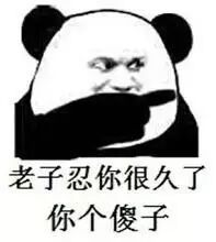 老子忍你很久了，你个傻子表情图片:暴走漫画,金馆长