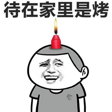 呆在家里是烤表情图片