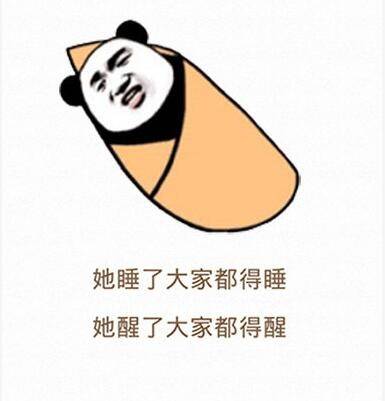 他睡了，大家都得睡表情图片