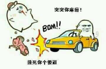 撞死你个傻逼啊表情图片:傻逼
