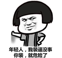 年轻人我装逼没事；你装逼就危险了表情图片:装逼