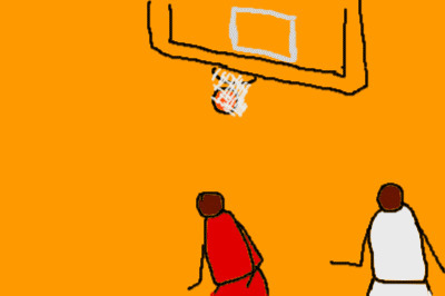 简体画打篮球动态图片