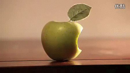 苹果咬一口动态图片