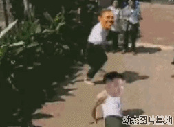 搞笑恶搞奥巴马图片:打架,