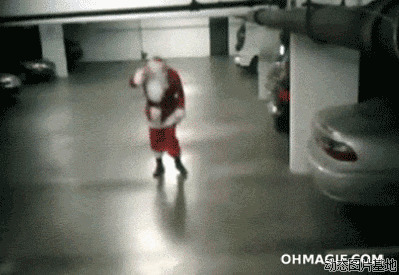 圣诞老人搞笑视频图片