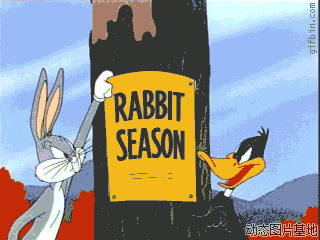 炫动卡通广告图片:卡通,兔子撕广告