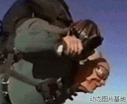 超高空跳伞图片:恶搞,表情