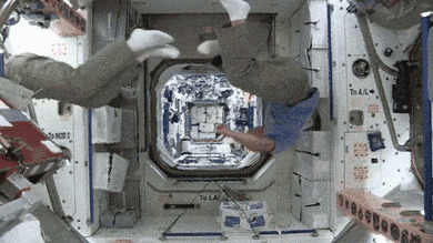 宇航员太空生活趣事图片