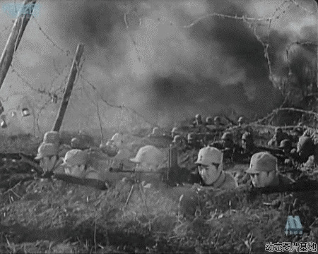 抗日战争动态图片:战争,影视,人物,电影特效,黑白,   