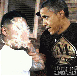 奥巴马欺负金三胖图片:奥巴马,金三胖
