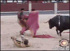 西班牙斗牛伤人事件图片:西班牙,斗牛