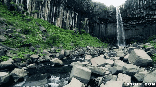 小溪流水优美景色图片:小溪,景色,瀑布