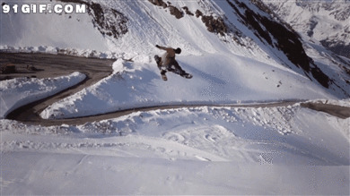 雪山滑雪视频图片