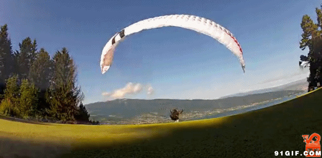 飞越前准备降落伞图片:降落伞,滑翔伞,动力伞