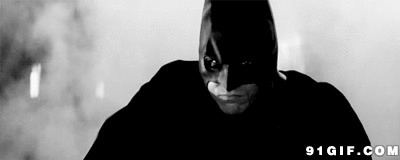 蝙蝠超人黑白图片