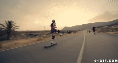 女子公路快速滑板图片:滑板