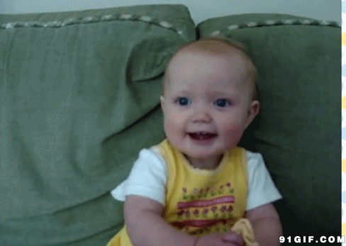 笑容天真可爱小婴儿图片