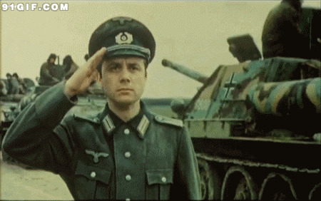 德国军官敬礼图片