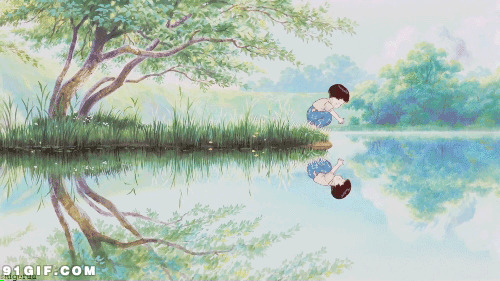 唯美卡通湖面动态图片:唯美,湖面,卡通