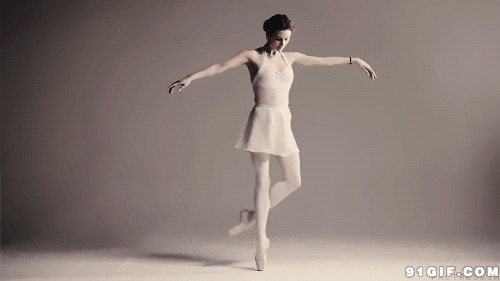 芭蕾舞踮脚尖动态图片