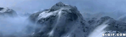 大雪封山奇妙景色图片