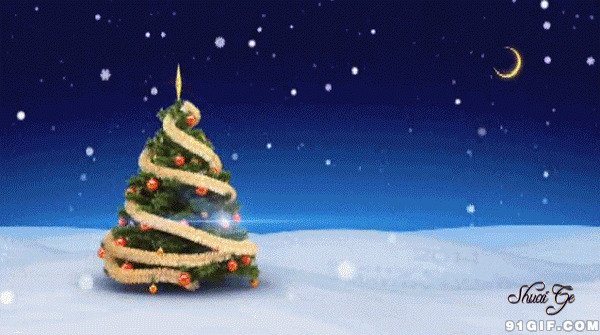 圣诞树跳跃动态图片:圣诞树
