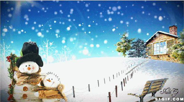圣诞节卡通小图图片:圣诞节,雪人
