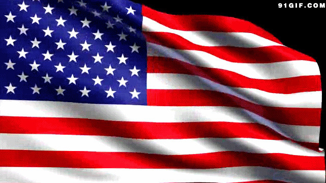 美国星条旗动态图片