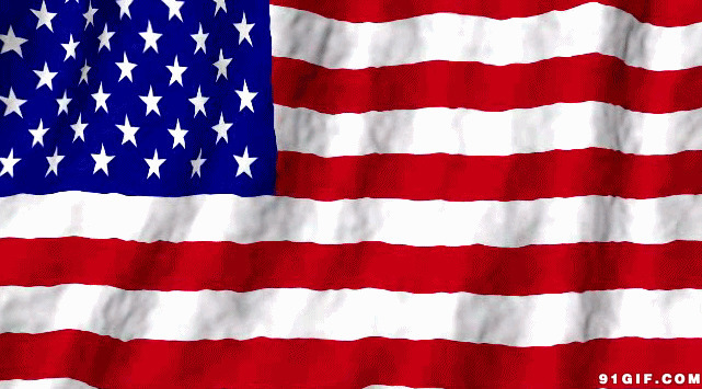 美国国旗动态图片