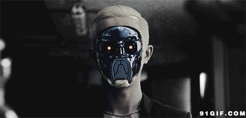 机器人面具动态图片:机器人,面具