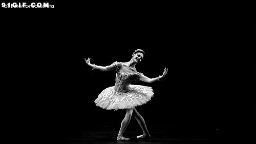 最美的芭蕾舞黑白图片