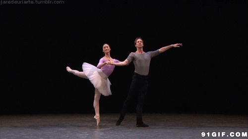 芭蕾舞双人视频图片:芭蕾舞,黑白