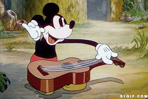 米老鼠弹琴卡通图片:米老鼠,卡通,吉它,米奇
