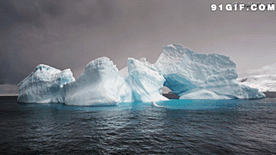 冰川河流动态素材图片