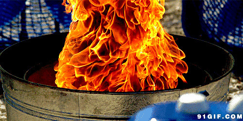 火盆燃烧的火焰图片