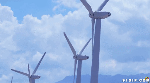 太阳能风力发电机动态图片:太阳,发电,风车