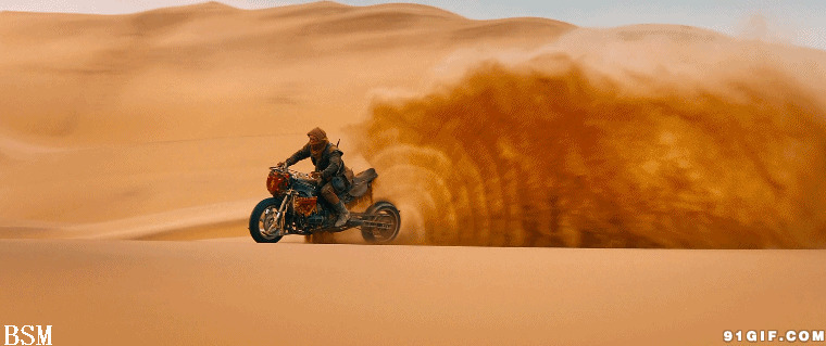 沙漠骑摩托风景图片:沙漠,摩托