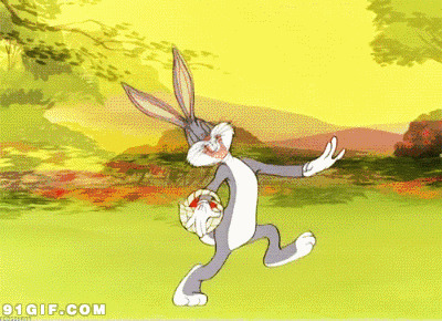 快乐的小兔子卡通图片:小兔子,卡通