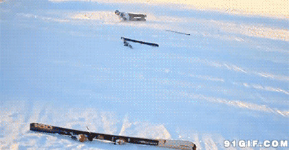 极限滑雪失误摔倒图片