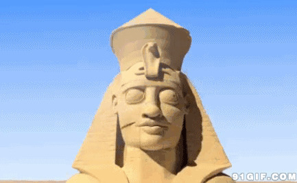 变脸埃及古老建筑卡通图片