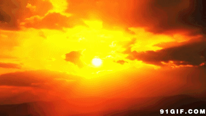 透过云彩太阳动态图片:云彩,太阳